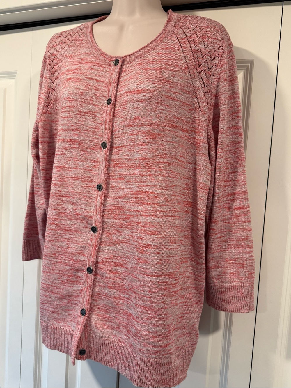 Christopher & Banks 3/4 sleeve lightweight cardigan sweater xl